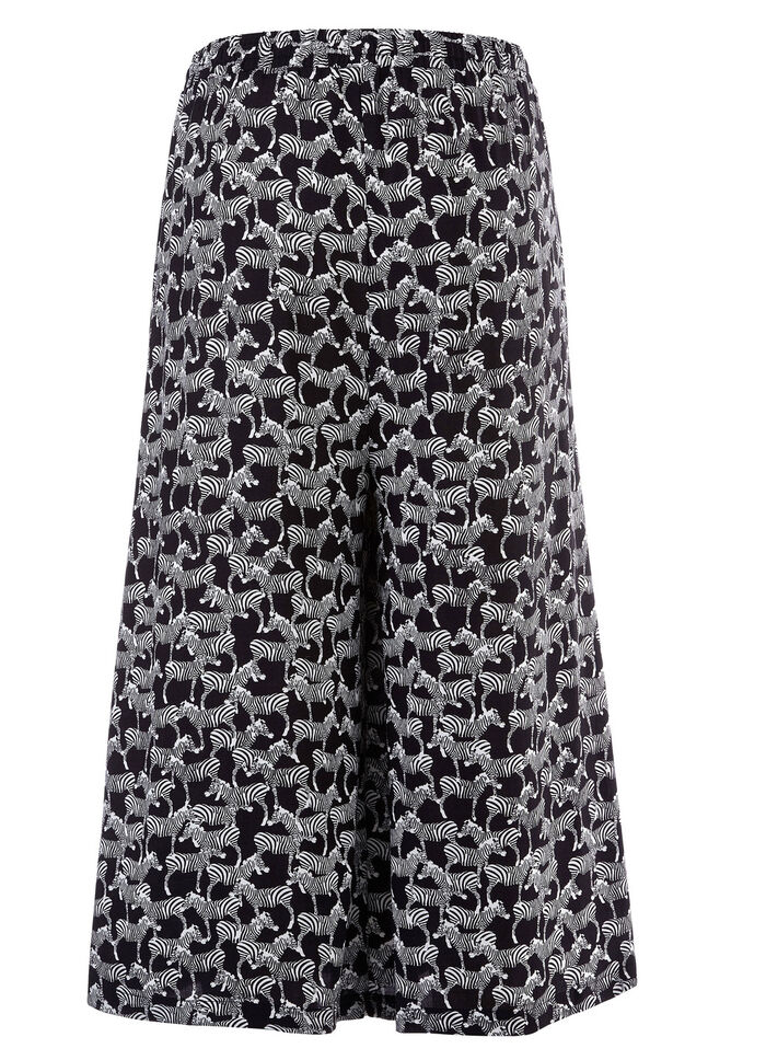 Culottebyxor i pull-on-modell SCHWARZ-WEISS
