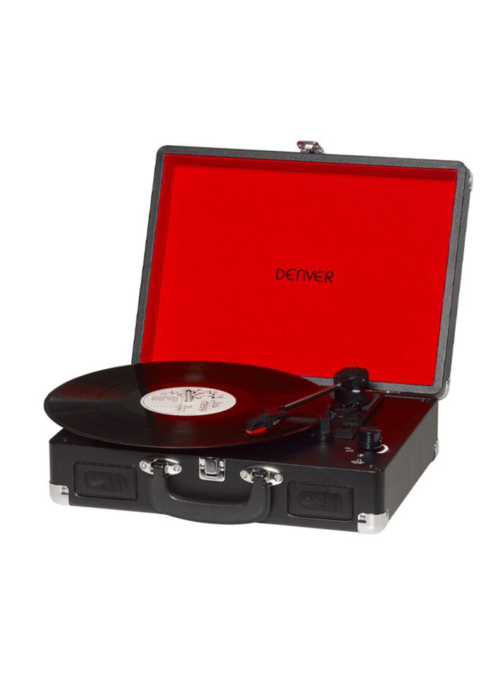 Denver VPL-120 b&auml;rbar skivspelare med digitaliseringsfunktion 