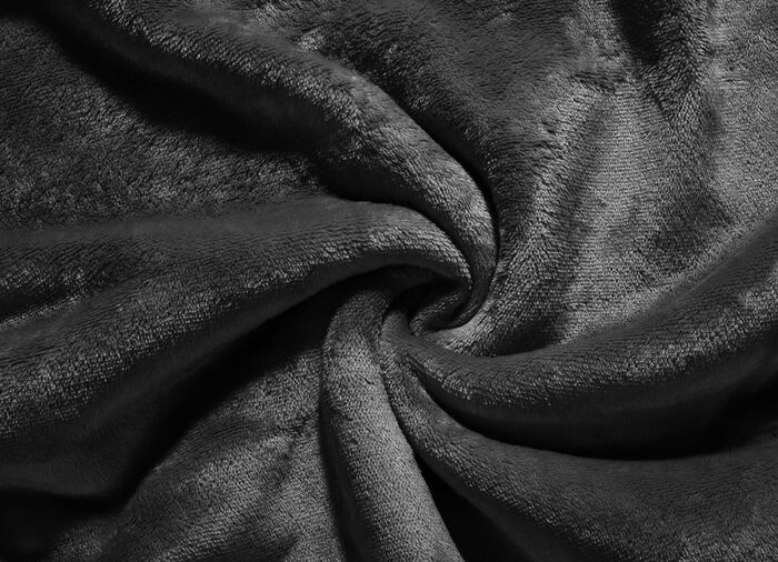 Supermysig filt i teddyfleece-kvalitet ANTHRAZIT