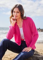 Kofta med texturerat m&ouml;nster 