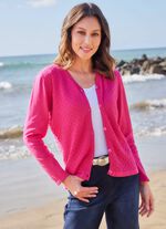 Kofta med texturerat m&ouml;nster 