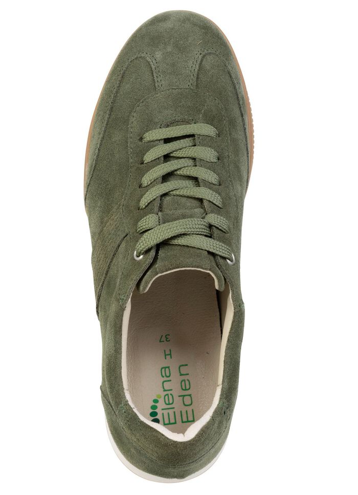 ELENA EDEN, bekv&auml;ma damsneakers, bredd H, med uttagbar fotb&auml;dd GR&Uuml;N