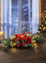 Bordsarrangemang med LED &auml;kta vaxljus 