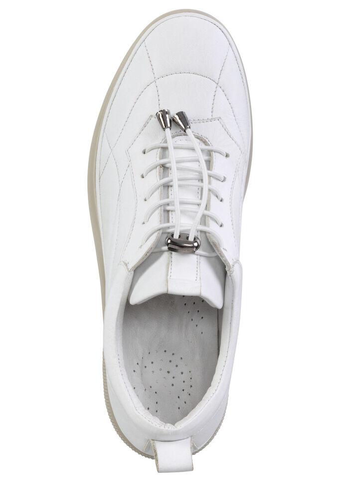 Gemini sneakers med dekorativ quiltning WEISS
