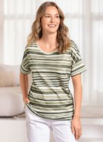 Skjorta med randigt m&ouml;nster 