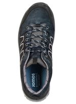 Andningsbara herrskor med sn&ouml;rning, bredd K, med uttagbar fotb&auml;dd DUNKELBLAU-SCHWARZ