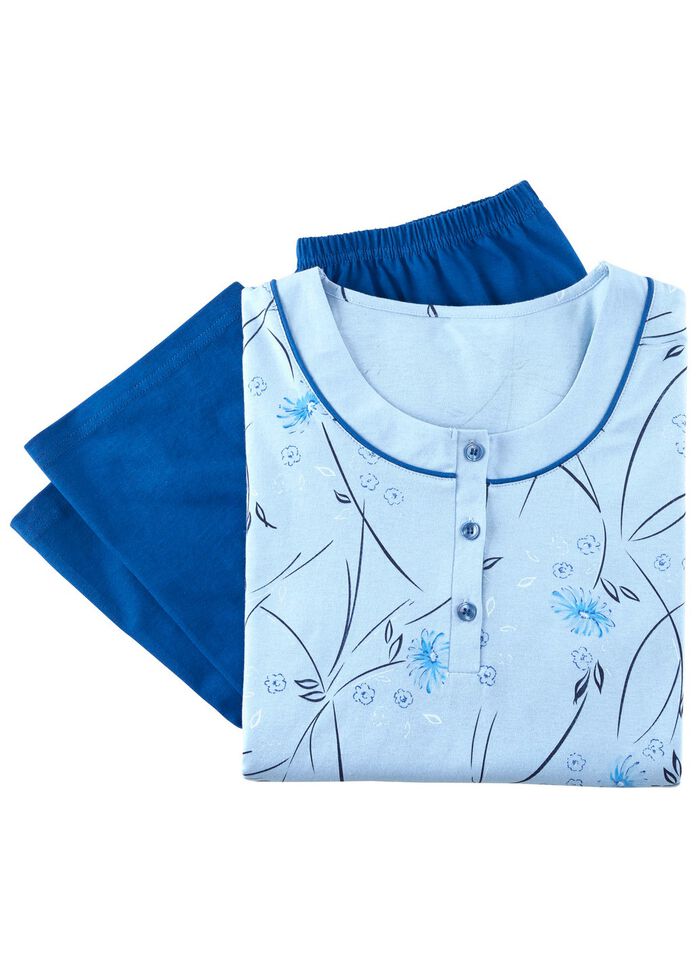 Pyjamas, l&aring;ng&auml;rmad med knappsl&aring; 