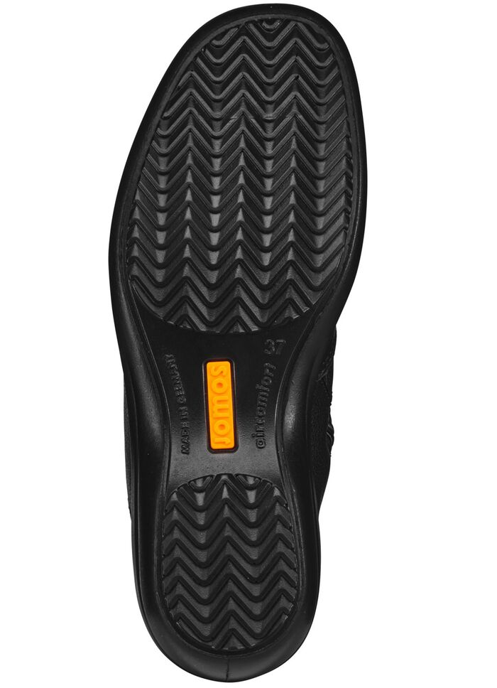 Ankelk&auml;nga med foder i &auml;kta lammskinn SVART