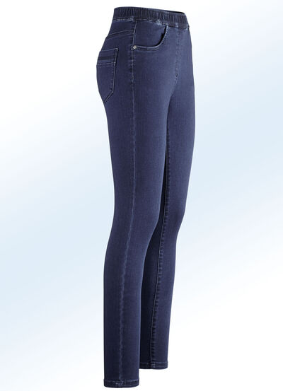 Supermjuka jegging-jeans, , large