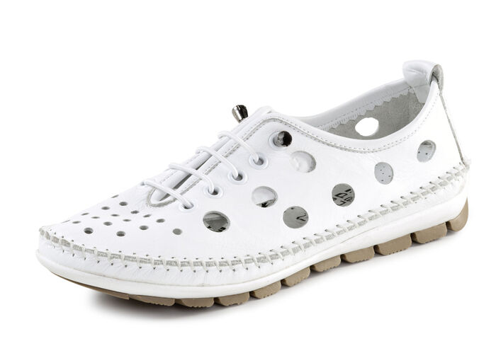 ELENA EDEN loafer i nappaläder VIT