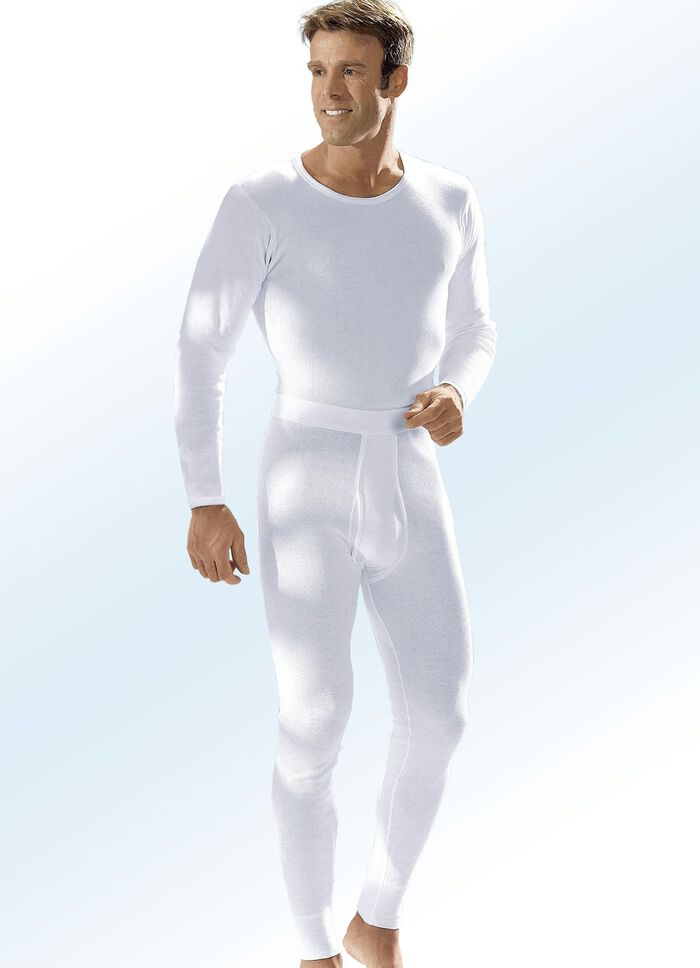 Undertr&ouml;jor fr&aring;n Pfeilring i tv&aring;pack kraftigt stickat material, vita 