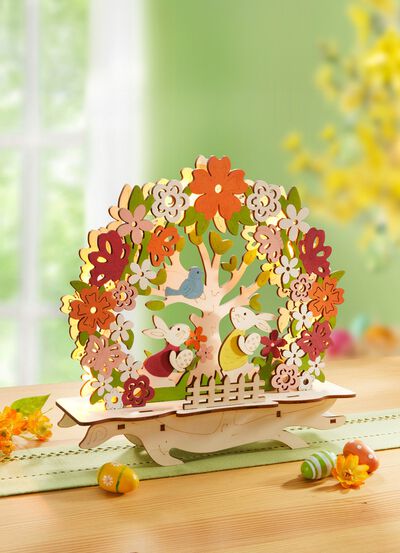 Upplyst p&aring;skdekoration 