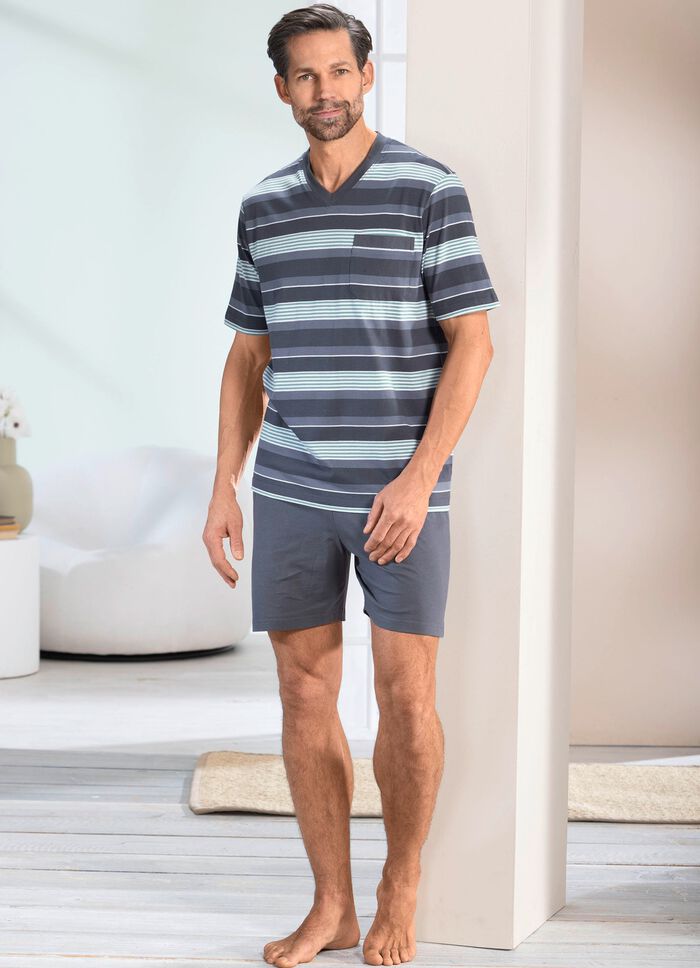 Tv&aring;pack V-ringade shorts 