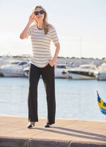 Skjorta med randigt m&ouml;nster 