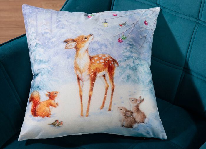 Kuddfodral i sammetslook 