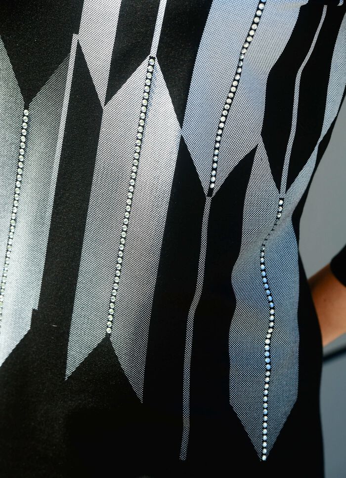 skjorta med kontrasttryck 