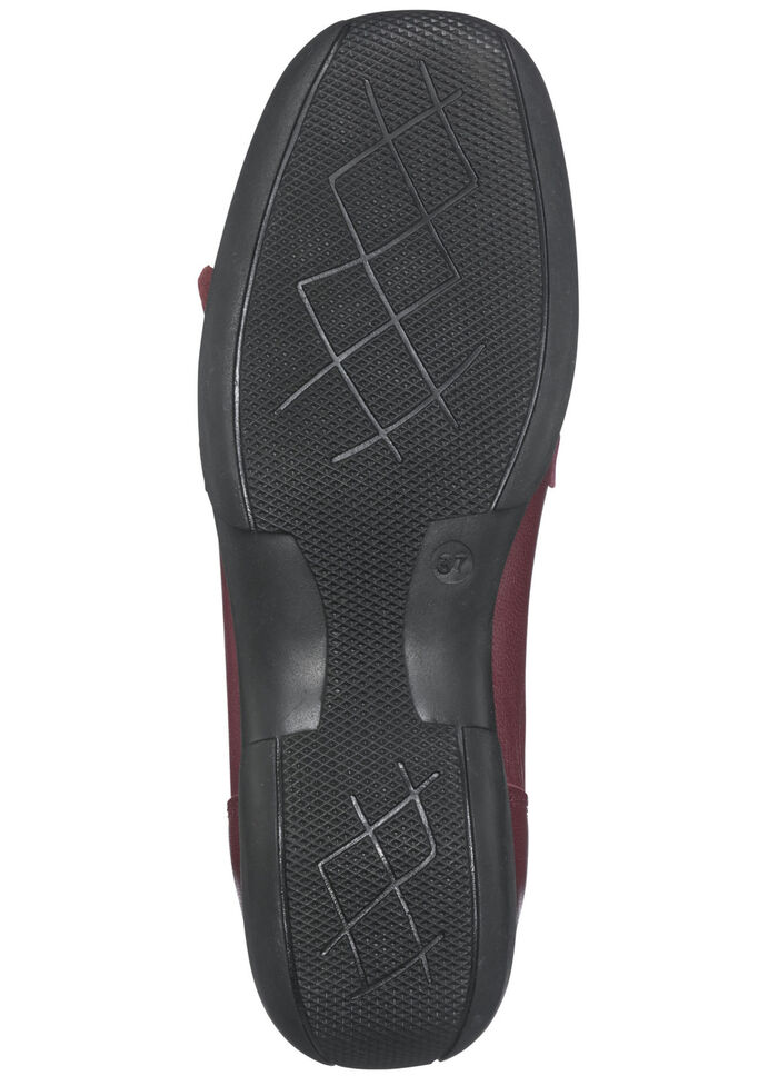Loafers från ELENA EDEN chevreau-nappa med dekorslejf BORDEAUX