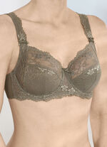 LingaDore bygel-bh med elastisk spets OLIV