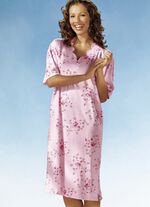 Nattlinne, kort&auml;rmat med V-ringning 