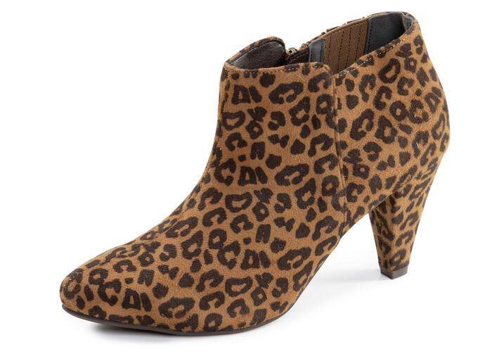 Andrea Conti, trendiga damst&ouml;vlar med dragkedja BRUNT-SVART