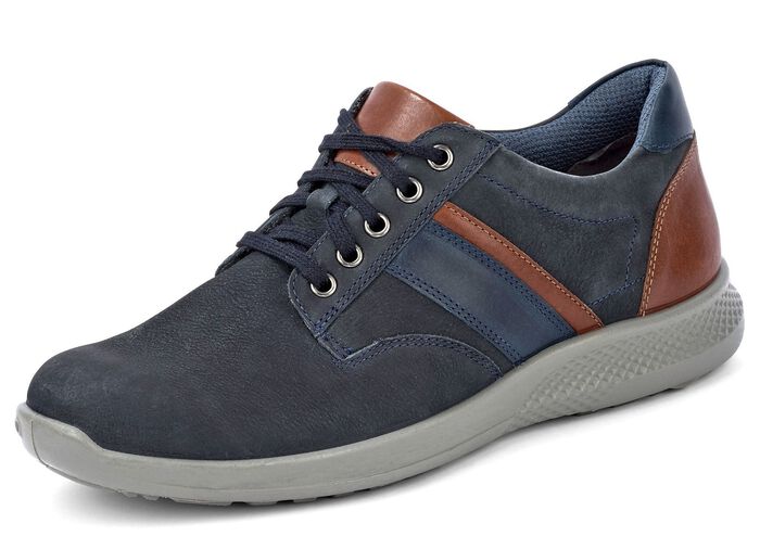 GINO GALANTE sn&ouml;rsko gjord av smord, skuggad kohud nubuckl&auml;der 