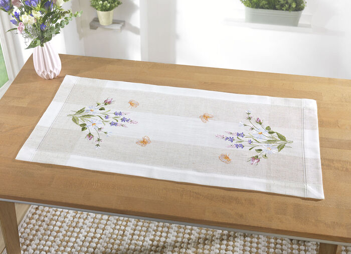 Bords- och rumsdekoration med blommig design MOUSSERANDE VIN