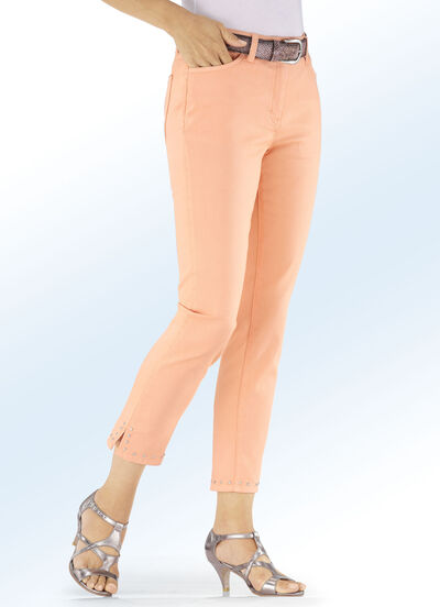 Byxor i 7/8-l&auml;ngd och 4 fickor 