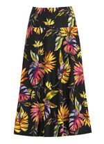 Kjol med briljant färgtryck 