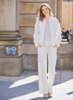 Blouson med ribbade muddar 