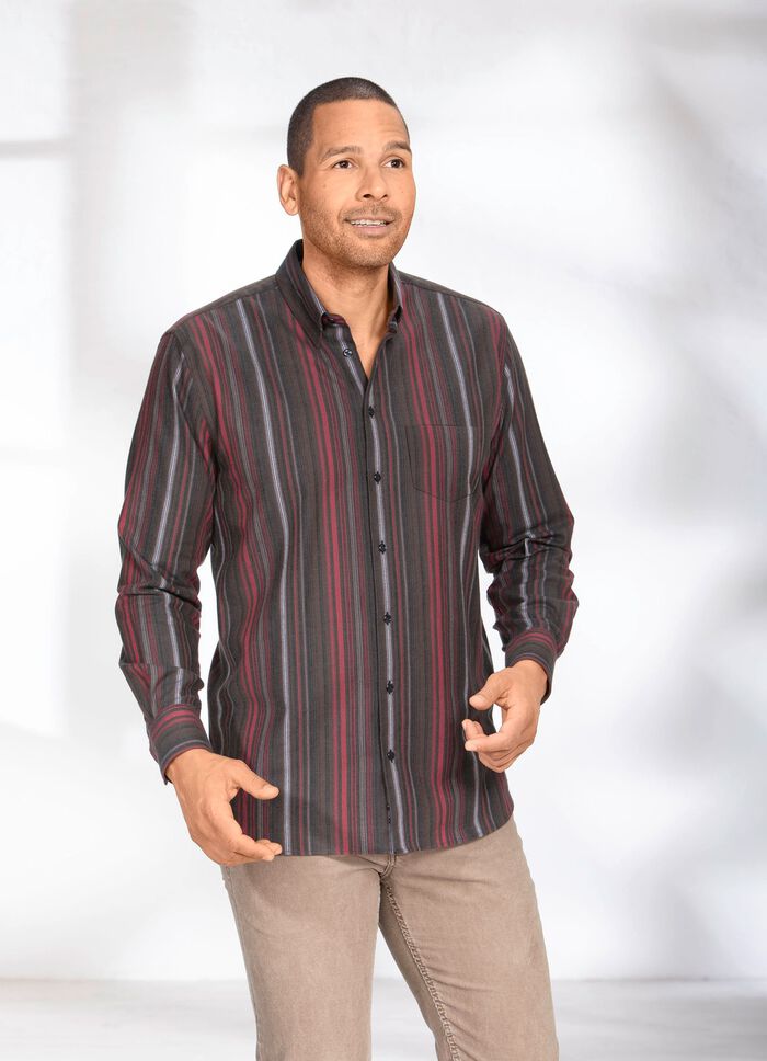 Randig skjorta av fin flanell 