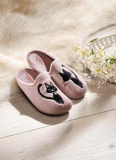 FLORETT tofflor med gummisula 