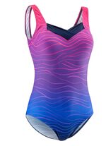 Laurina baddr&auml;kt med halsringning och halvkorsett 