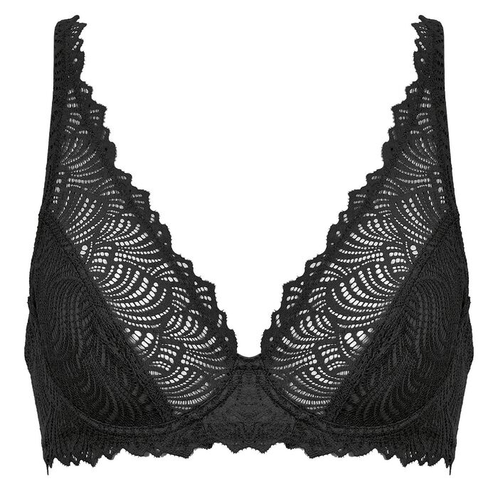 Naturana bygel-bh i elastisk spets 