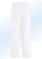 Jeans culottes i 5-ficksform VIT