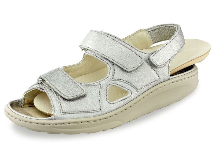 Waldl&auml;ufer, bekv&auml;ma damsandaler, bredlek H, med uttagbar fotb&auml;dd 