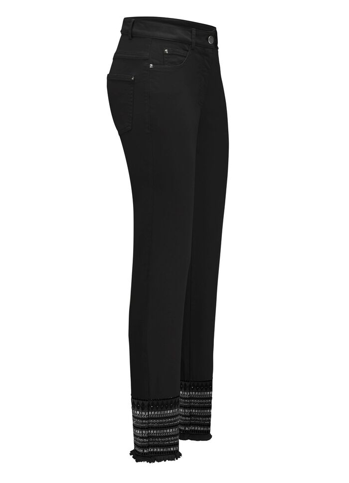 Byxor med uts&ouml;kt broderi i etnostil 