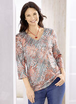 Skjorta med all-over tryck 