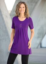 Snygg långskjorta i två färger LILA