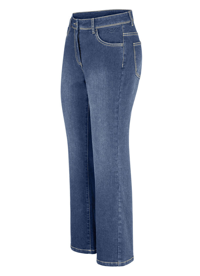 Bootcut jeans SVART-VITT