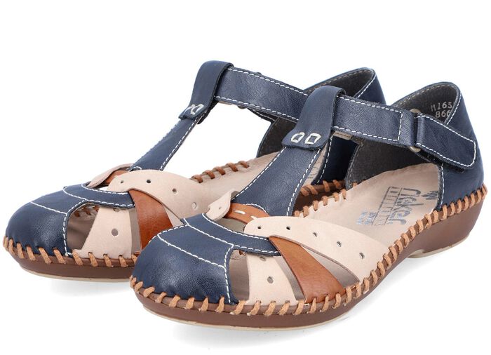 Rieker sandal i chic design MARINBEIGE-KONJAK