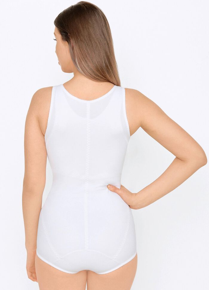 Susa byxkorsett med dragkedja fram VIT