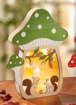 Upplyst svamphus, batteridrivet 