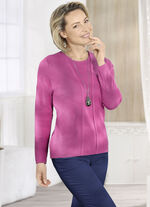 Tröja i twinset-look med nyull MAUVE