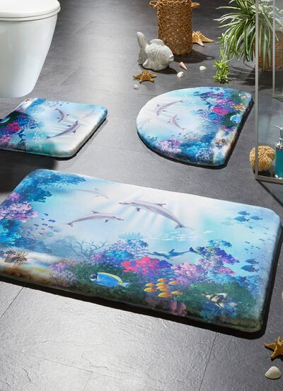 Fantastiskt badrumsset i barfota-mjuk kvalitet 