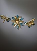 V&auml;ggdekoration i metall 