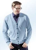 Kofta med heldäckande knappslå i 5 färger JEANS BLÅ