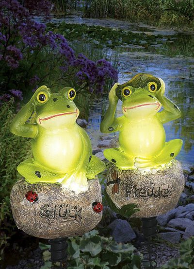 Solar Frogs, set om 2 