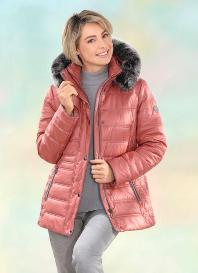 Jacka med avtagbar huva 