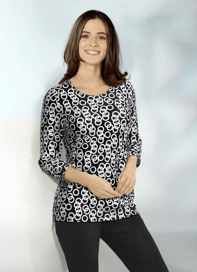 Skjorta med all-over design 