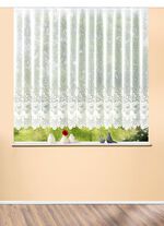 Blomsterf&ouml;nstergardin, rak finish 